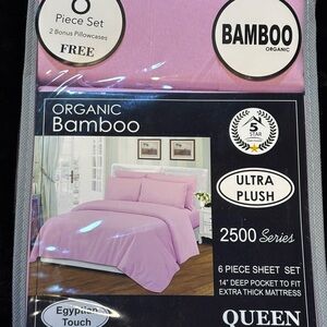 BAMBOO Ultra Plush Queen Sheet Set in Pink